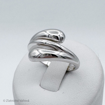 Stříbrný prsten KAPKY